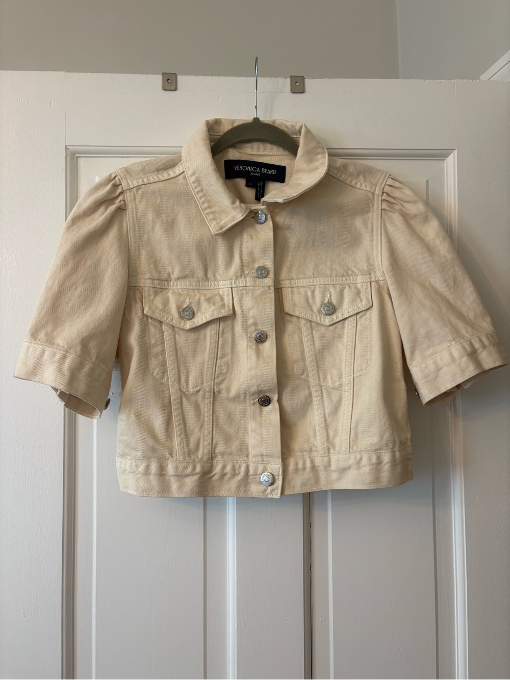 Veronica Beard Cropped Denim Jacket